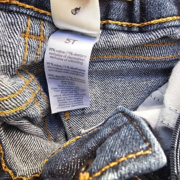 Oshkosh BGosh Unisex Toddler Skinny Jeans 3T Adjustable Waist Dark Wash Denim - Picture 7 of 7